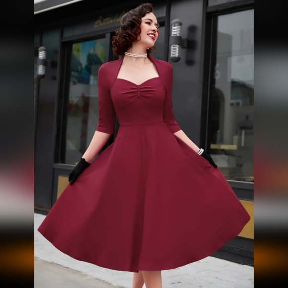 3/$30 - Retro A-Line Dress - Picture 3 of 7